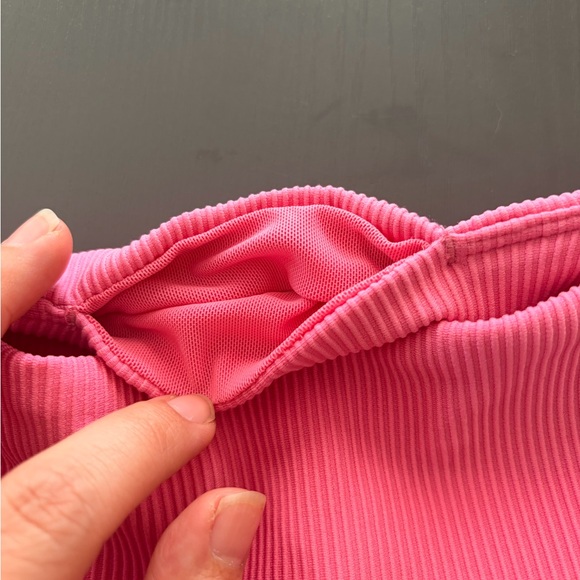 Cream Yoga Pink Leggings - Picture 6 of 7